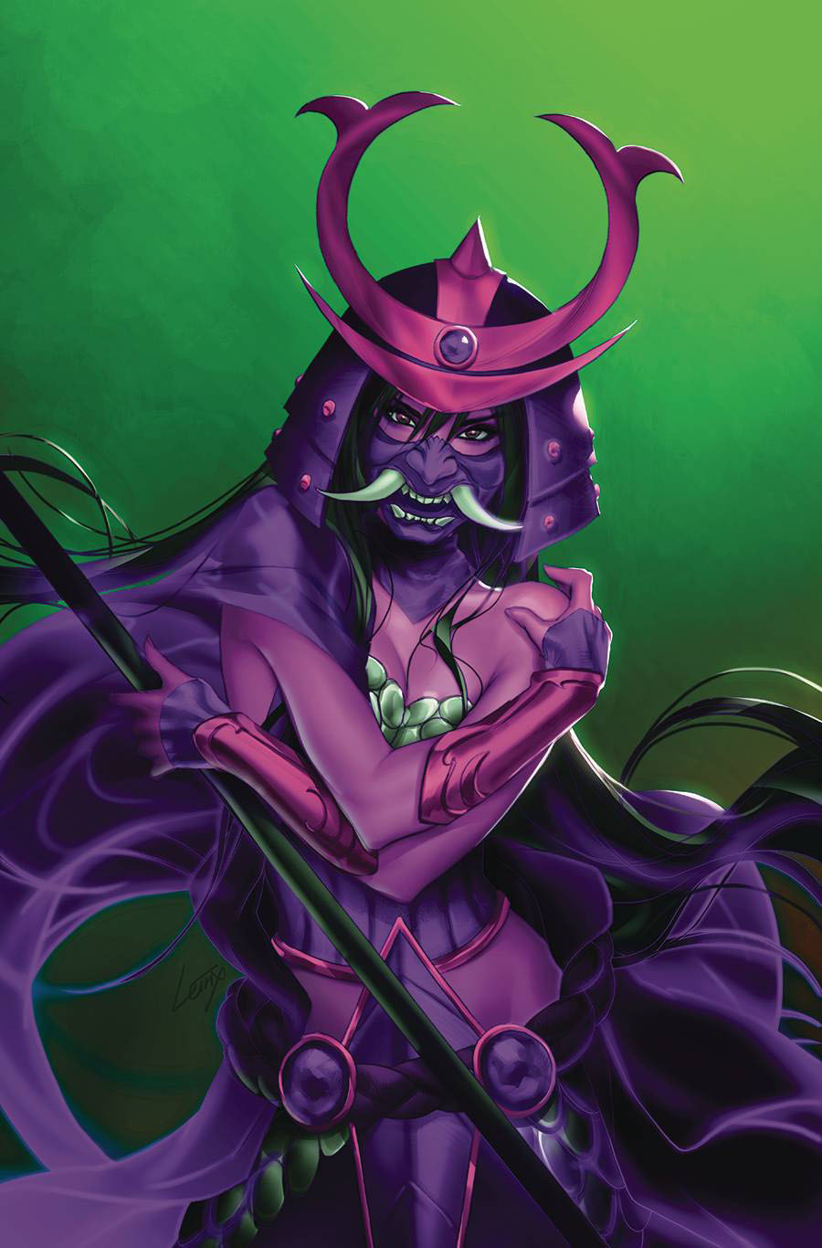 Samurai Sonja #4 Cover M Incentive Lesley Leirix Li Ultraviolet Virgin Cover