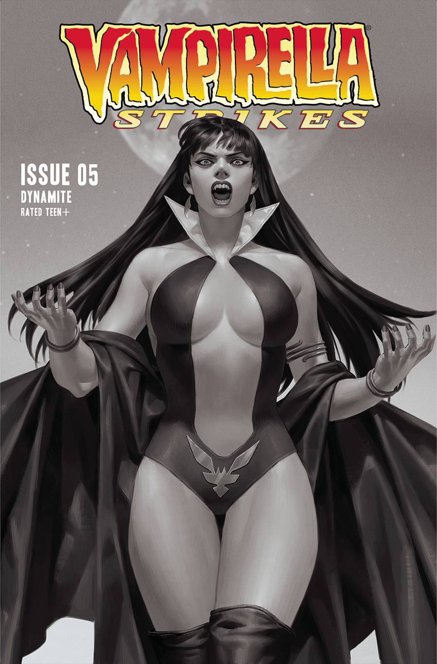 Vampirella Strikes Vol 3 #5 Cover Q Incentive Junggeun Yoon Black & White Cover