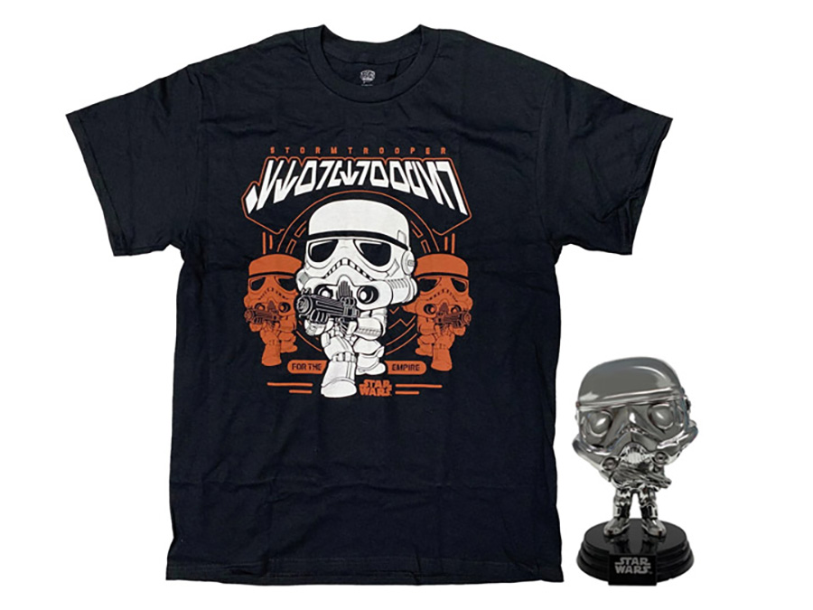 POP And Tee Star Wars Stormtrooper T-Shirt Large