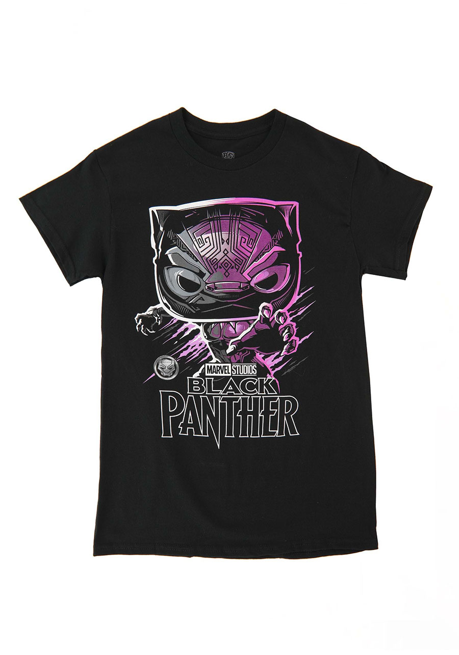 POP Boxed Tee Marvel Black Panther T-Shirt Large