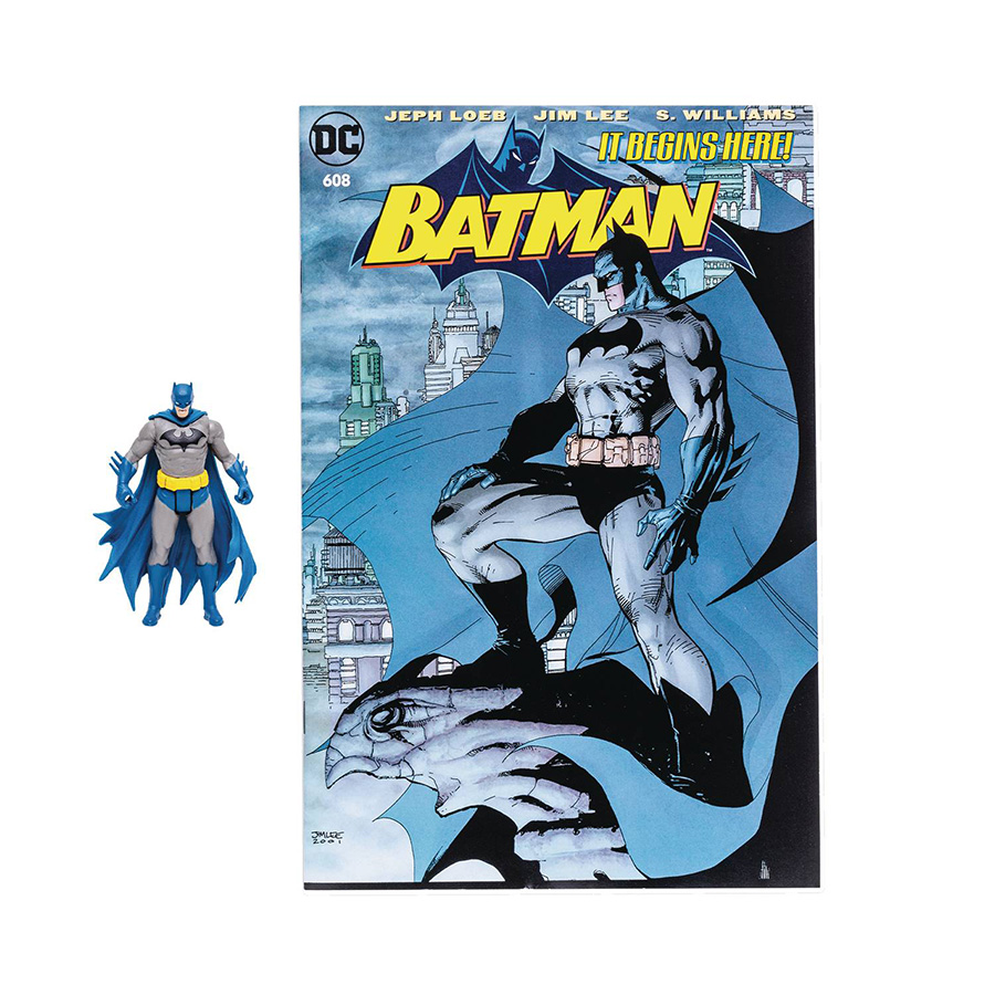 DC Direct Wave 1 Batman Hush Batman 3-Inch Action Figure With Comic Case
