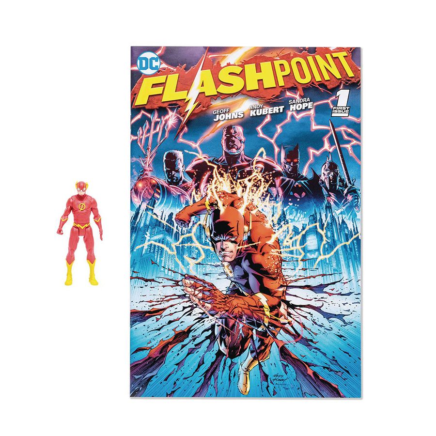 DC Direct Wave 1 Flashpoint Flash 3-Inch Action Figure With Comic