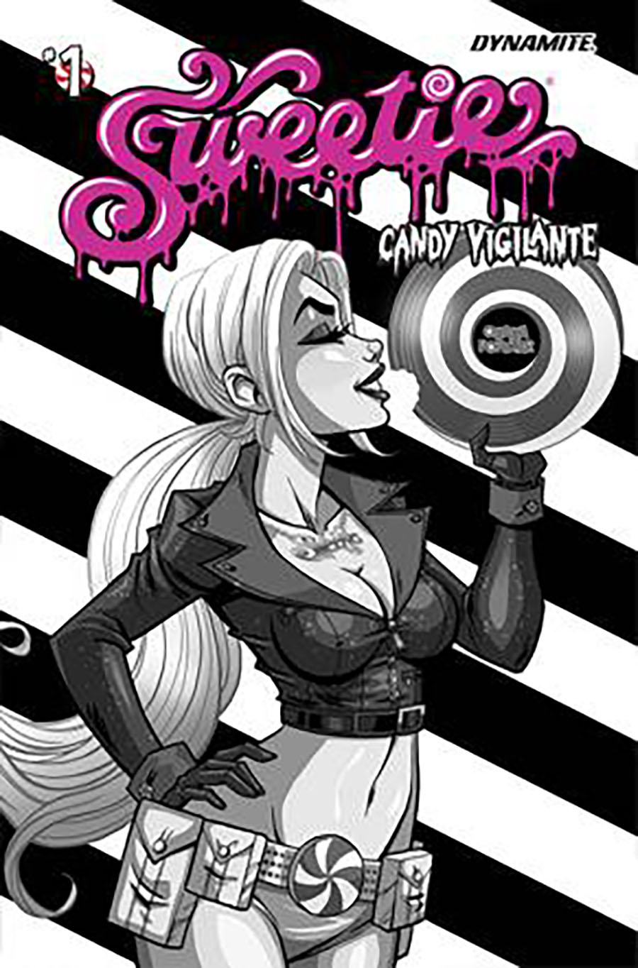 Sweetie Candy Vigilante #1 Cover J Incentive Josh Howard Popstar Black & White Cover