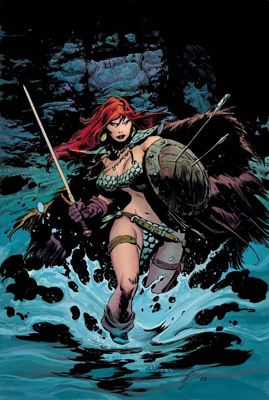 Unbreakable Red Sonja #1 Cover T Incentive Roberto de la Torre Virgin Cover