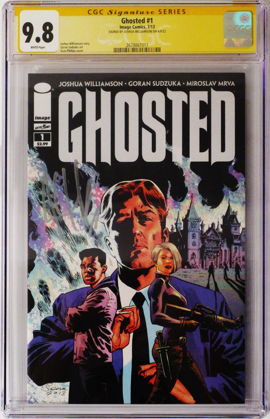 Ghosted #1 Cover C Signed By Joshua Williamson CGC 9.8