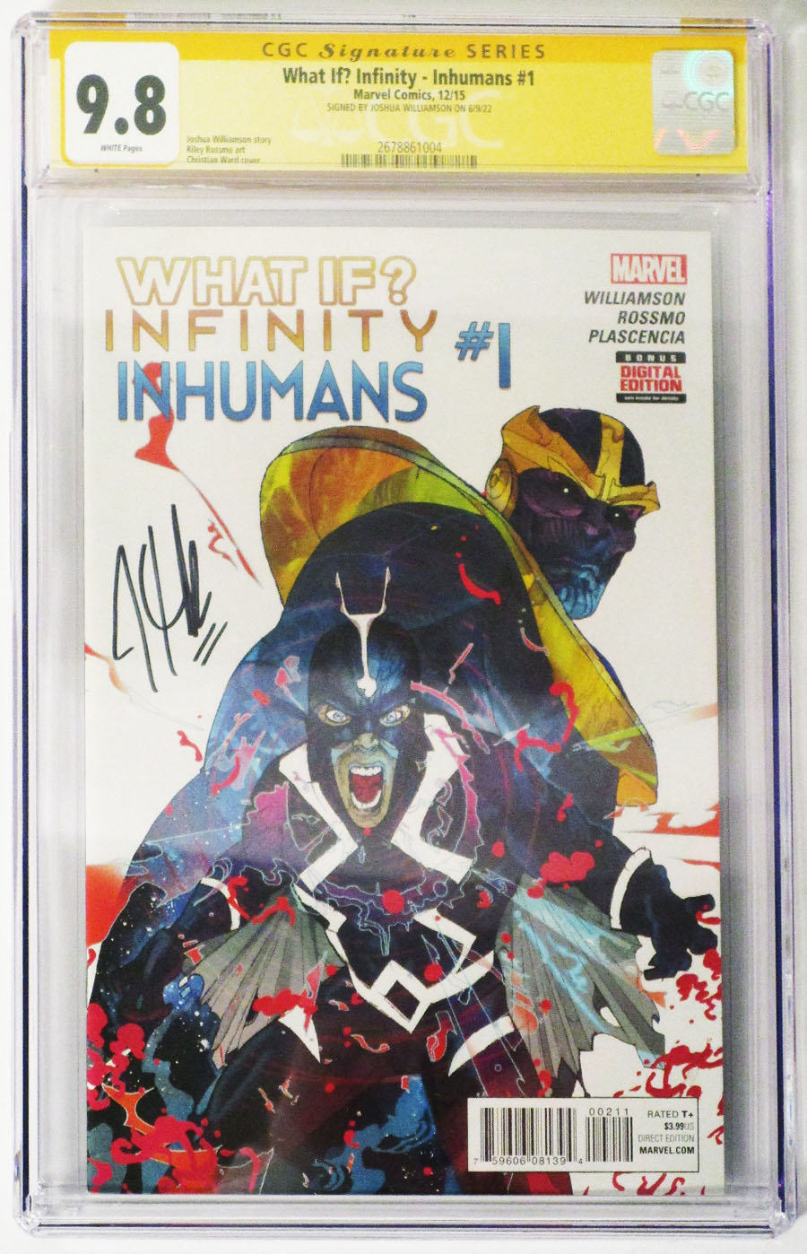 What If Infinity Inhumans #1 Cover B Signed By Joshua Williamson CGC 9.8