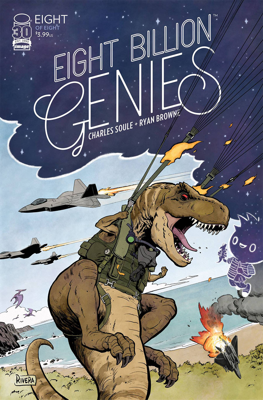Eight Billion Genies #8 Cover B Variant Paolo Rivera Cover