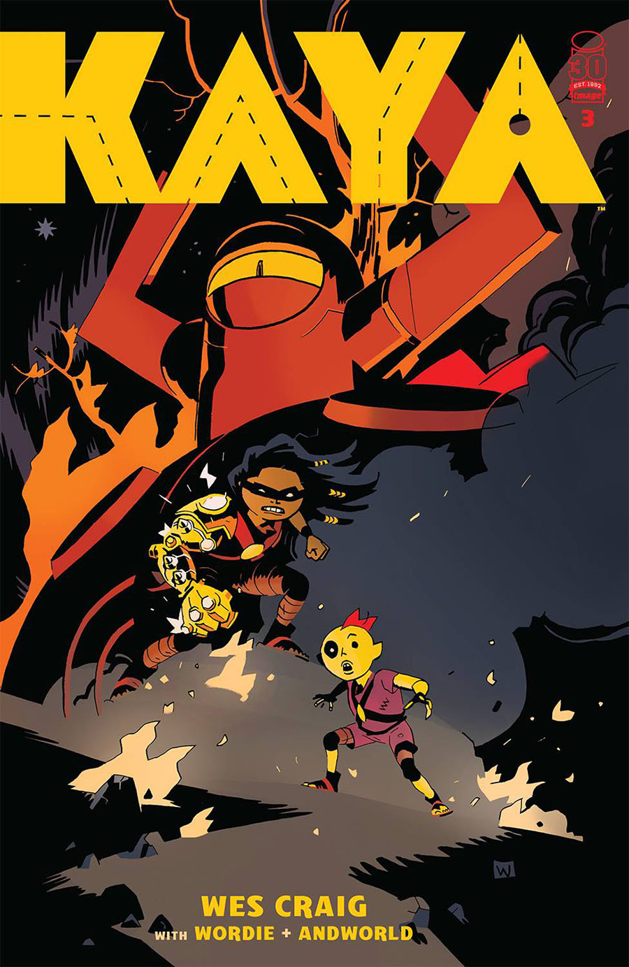 Kaya #3 Cover B Variant Wes Craig Cover