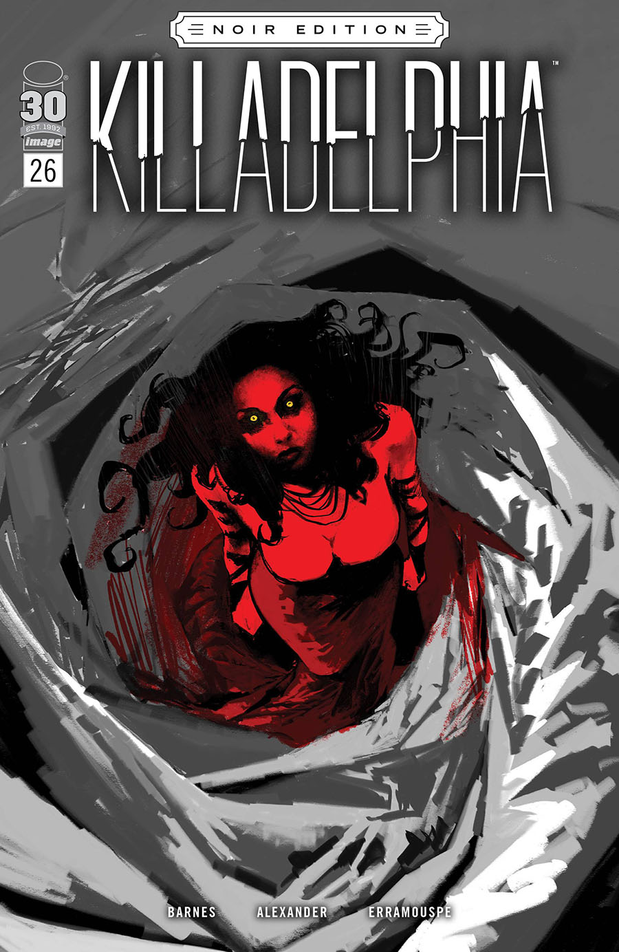 Killadelphia #26 Cover C Variant Jason Shawn Alexander Black & White Noir Edition