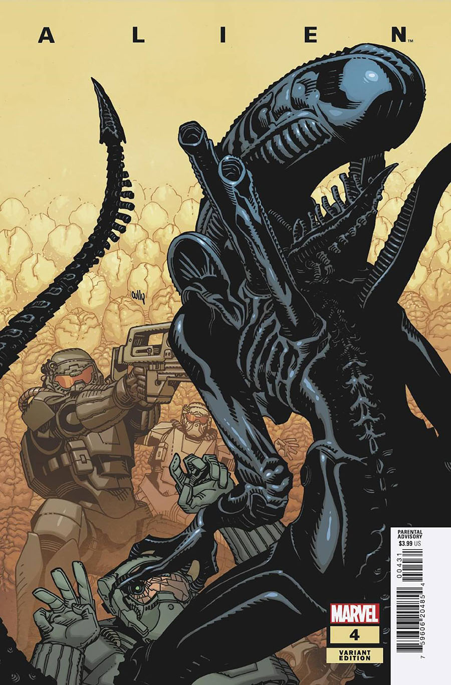 Alien Vol 2 #4 Cover B Variant Cully Hamner Cover