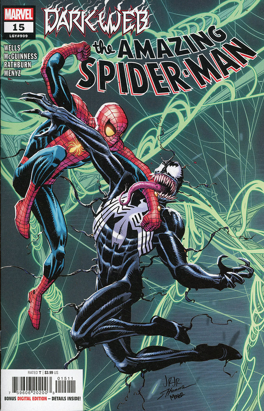 Amazing Spider-Man Vol 6 #15 Cover A Regular John Romita Jr Cover (Dark Web Tie-In)