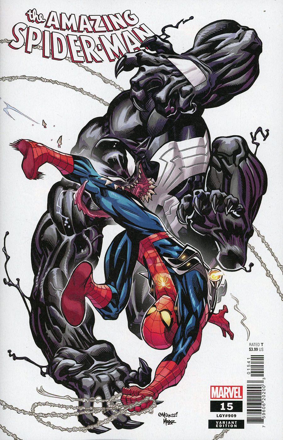 Amazing Spider-Man Vol 6 #15 Cover B Variant Ed McGuinness Dark Web Cover (Dark Web Tie-In)