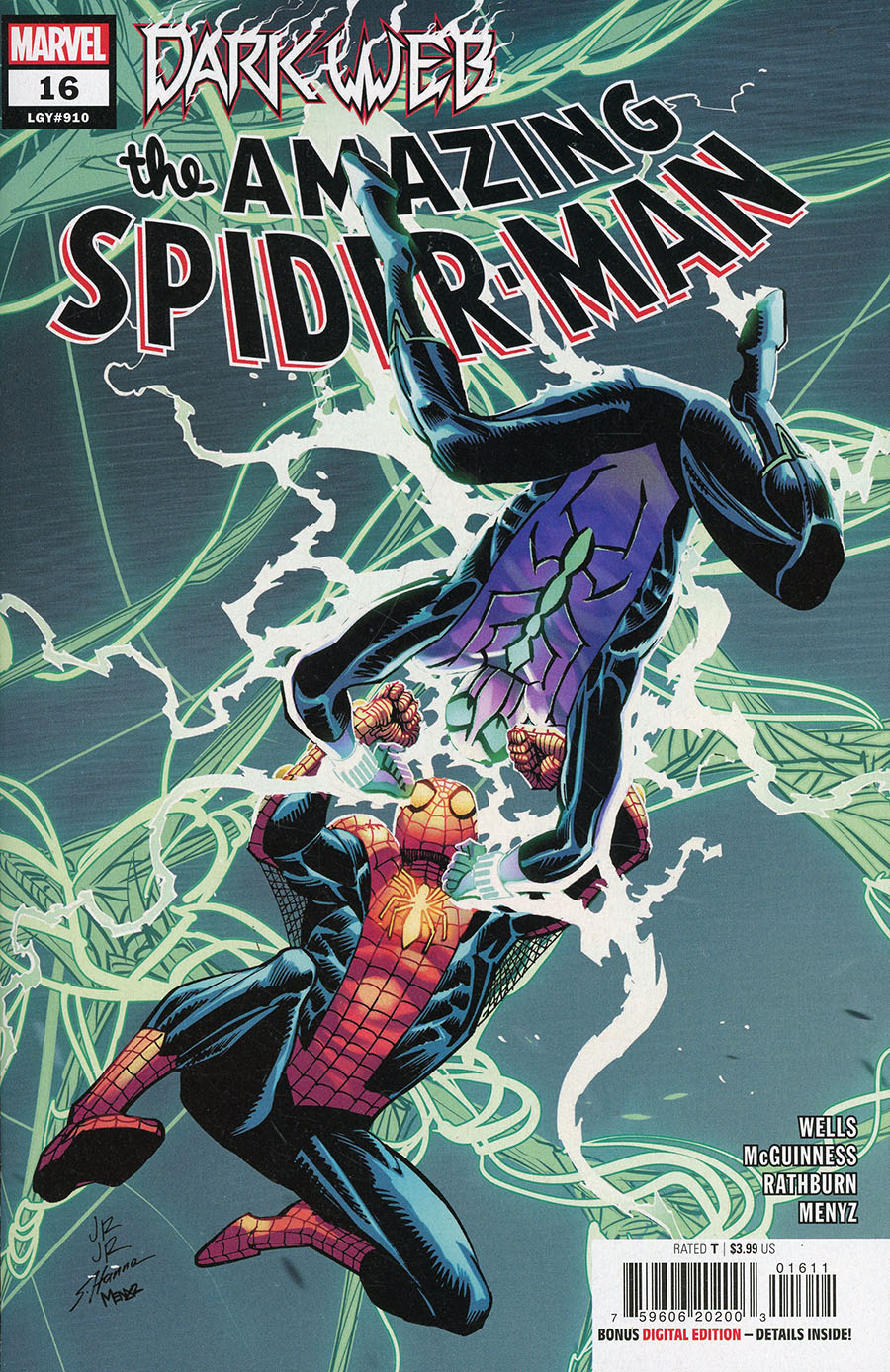 Amazing Spider-Man Vol 6 #16 Cover A Regular John Romita Jr Cover (Dark Web Tie-In)