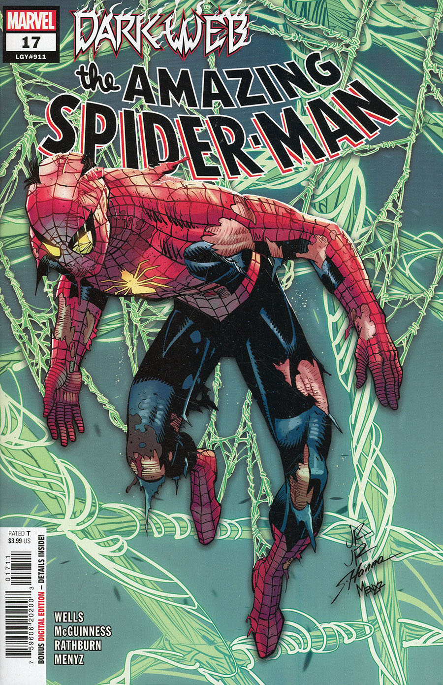 Amazing Spider-Man Vol 6 #17 Cover A Regular John Romita Jr Cover (Dark Web Tie-In)