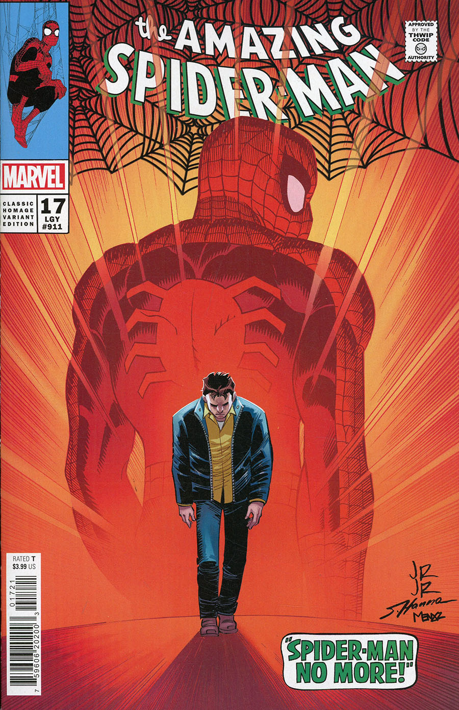 Amazing Spider-Man Vol 6 #17 Cover B Variant John Romita Jr Classic Homage Cover (Dark Web Tie-In)
