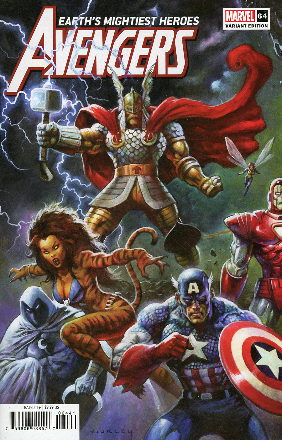 Avengers Vol 7 #64 Cover B Variant Alex Horley 1980s Avengers Assemble Connecting Cover (Avengers Assemble Part 4)