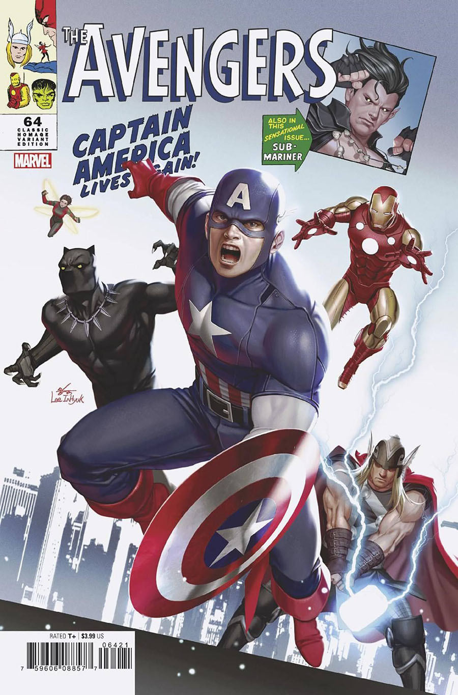 Avengers Vol 7 #64 Cover C Variant Inhyuk Lee Classic Homage Cover (Avengers Assemble Part 4)