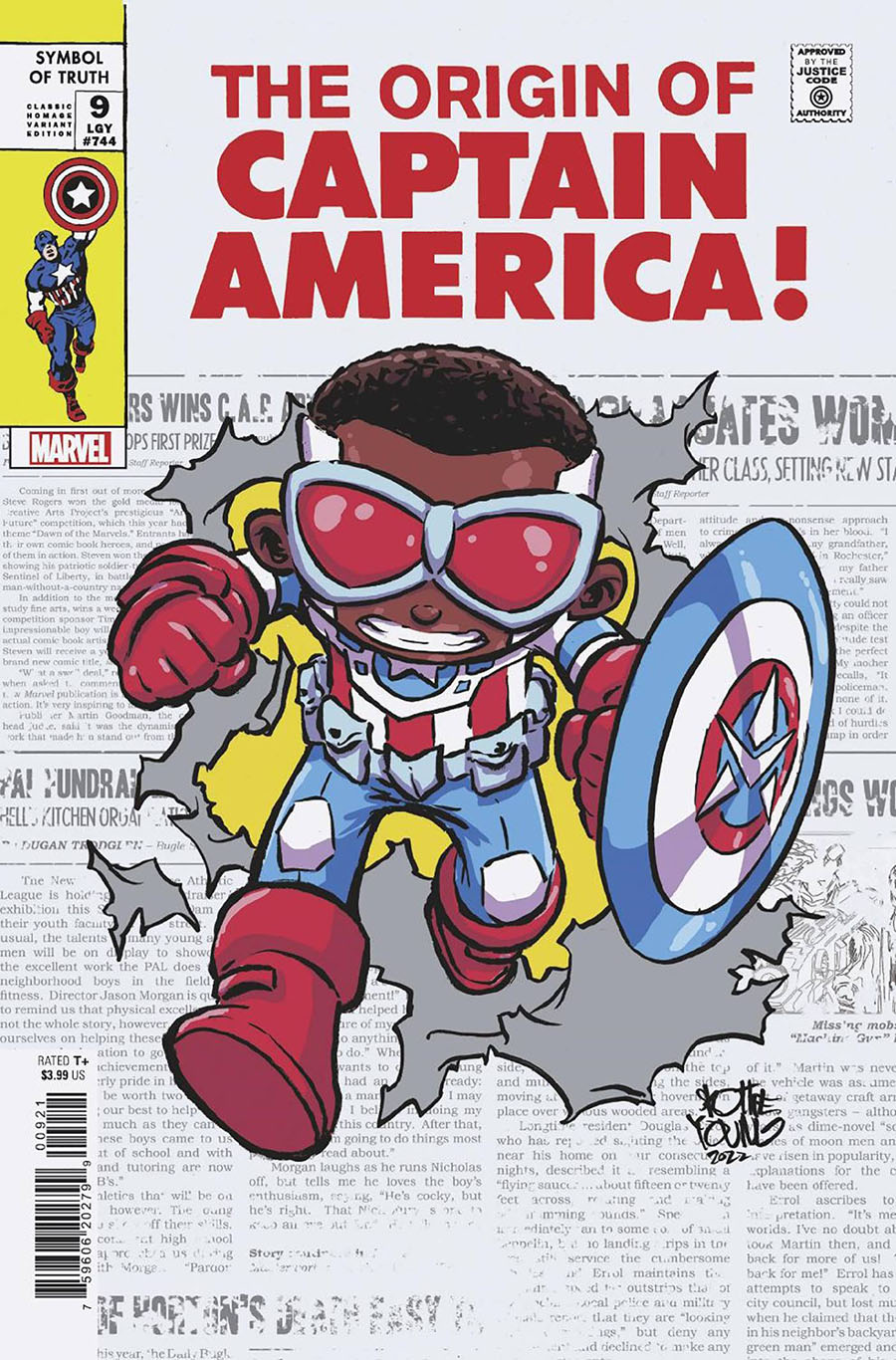 Captain America Symbol Of Truth #9 Cover B Variant Skottie Young Classic Homage Cover