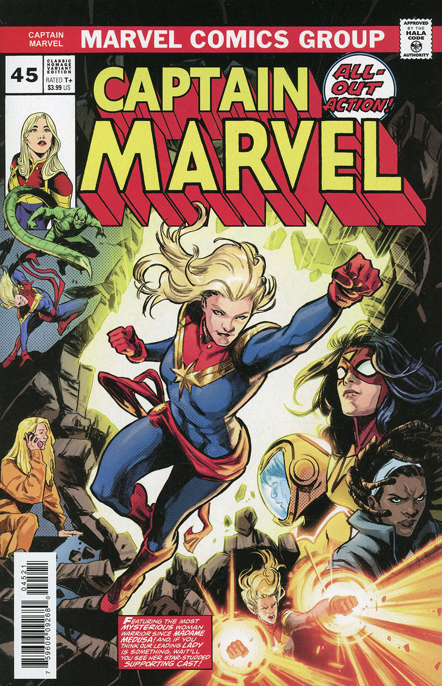 Captain Marvel Vol 9 #45 Cover B Variant Carmen Carnero Classic Homage Cover