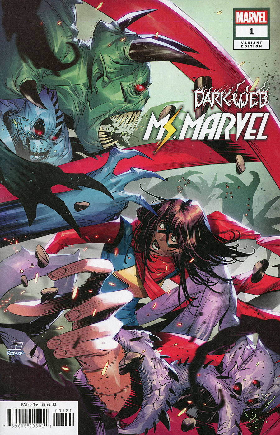 Dark Web Ms Marvel #1 Cover B Variant Federico Vicentini Cover
