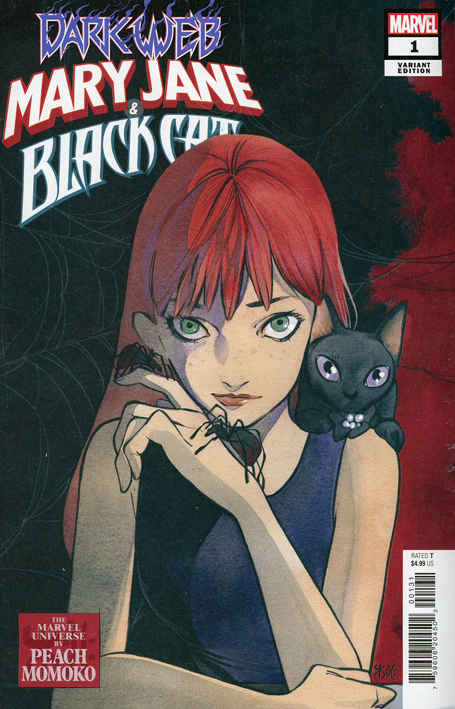 Mary Jane And Black Cat #1 Cover C Variant Peach Momoko Cover (Dark Web Tie-In)