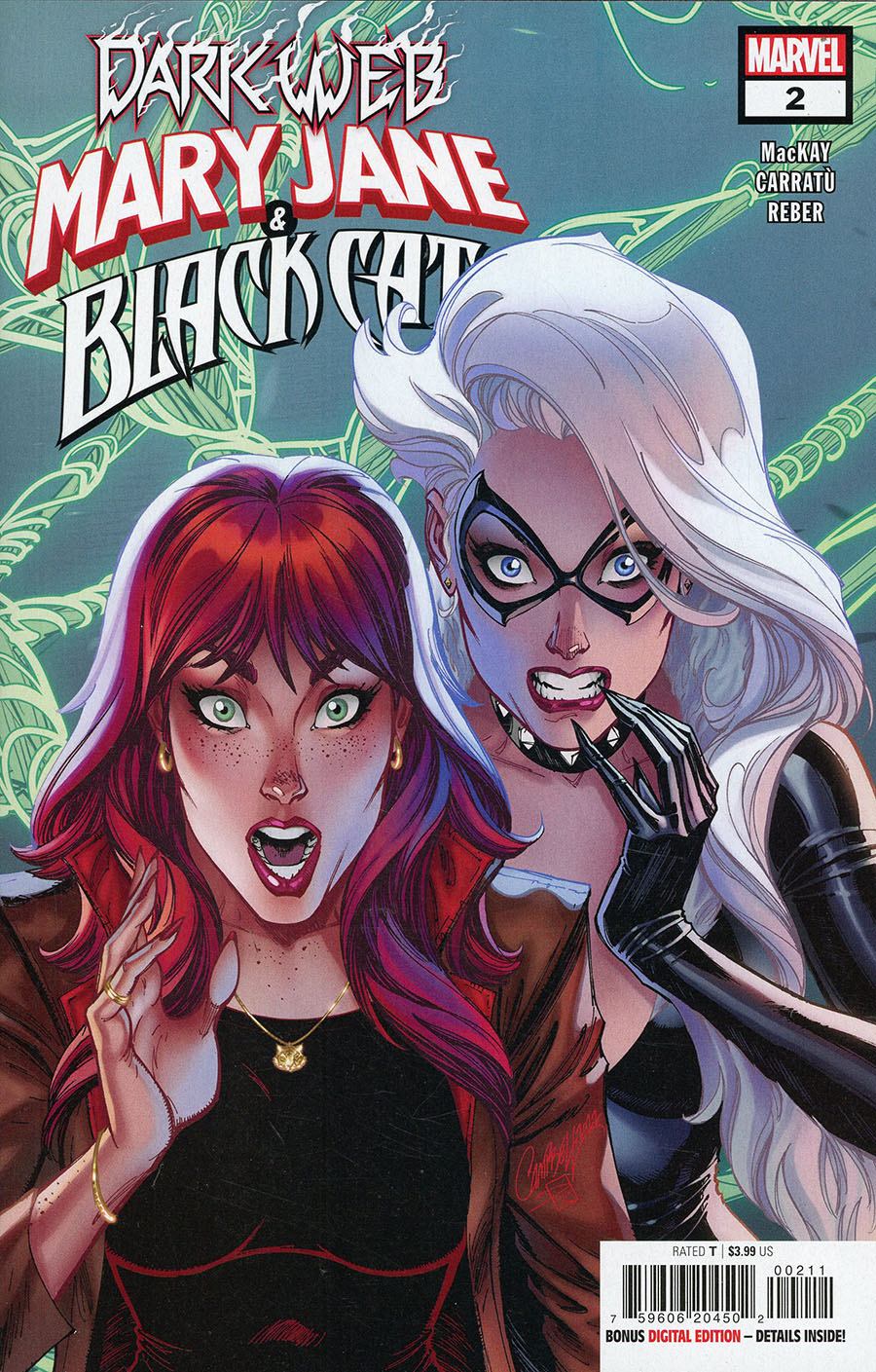 Mary Jane And Black Cat #2 Cover A Regular J Scott Campbell Cover (Dark Web Tie-In)