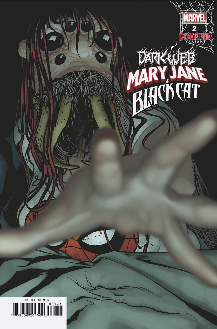 Mary Jane And Black Cat #2 Cover B Variant Adam Hughes Demonized Cover (Dark Web Tie-In)