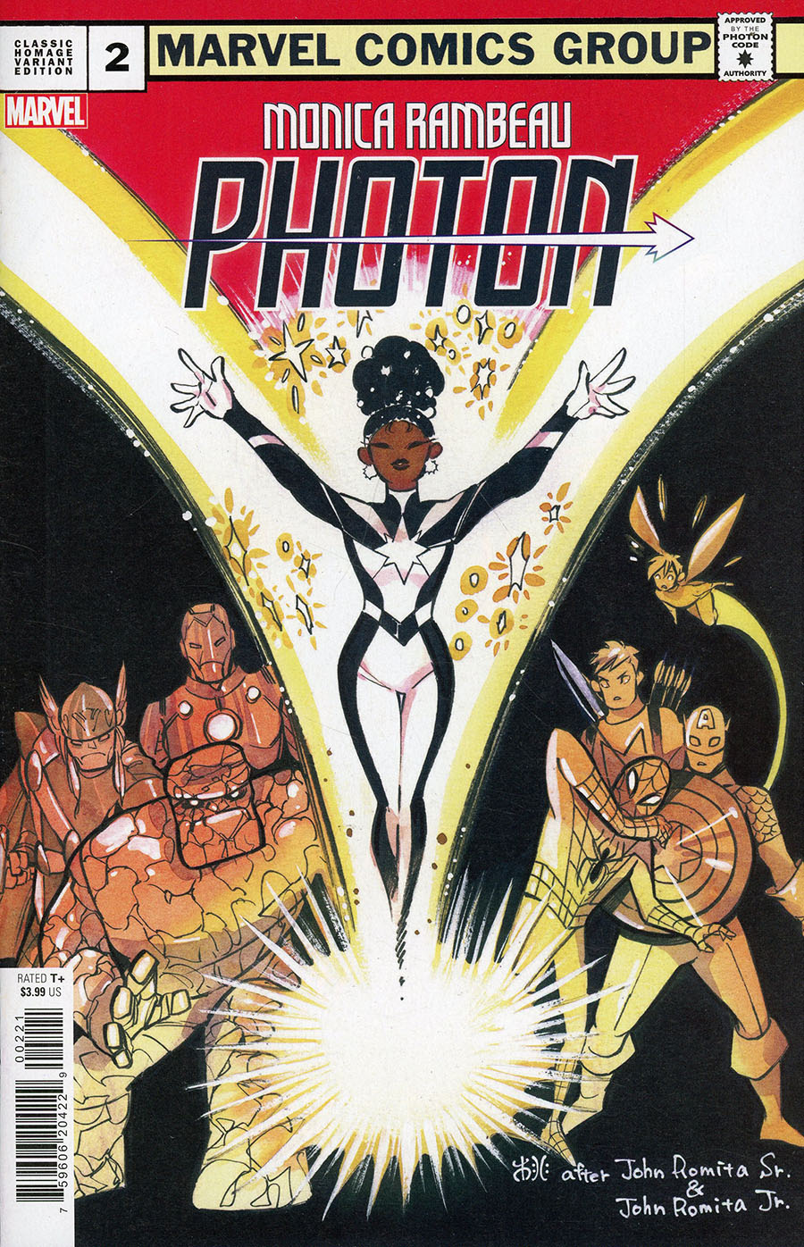 Monica Rambeau Photon #2 Cover B Variant Peach Momoko Classic Homage Cover