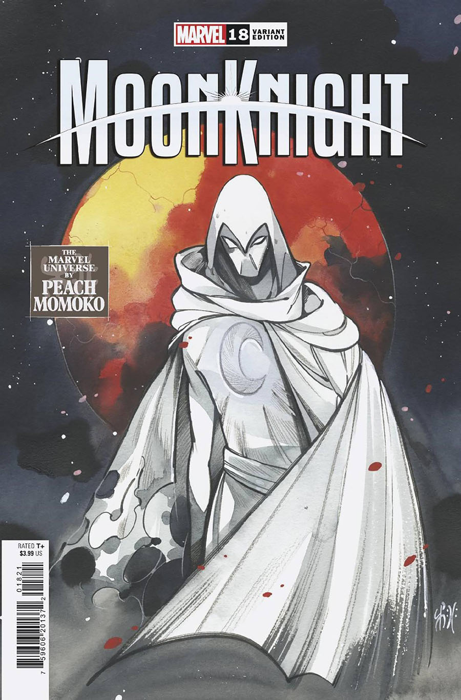 Moon Knight Vol 9 #18 Cover B Variant Peach Momoko Marvel Universe Cover