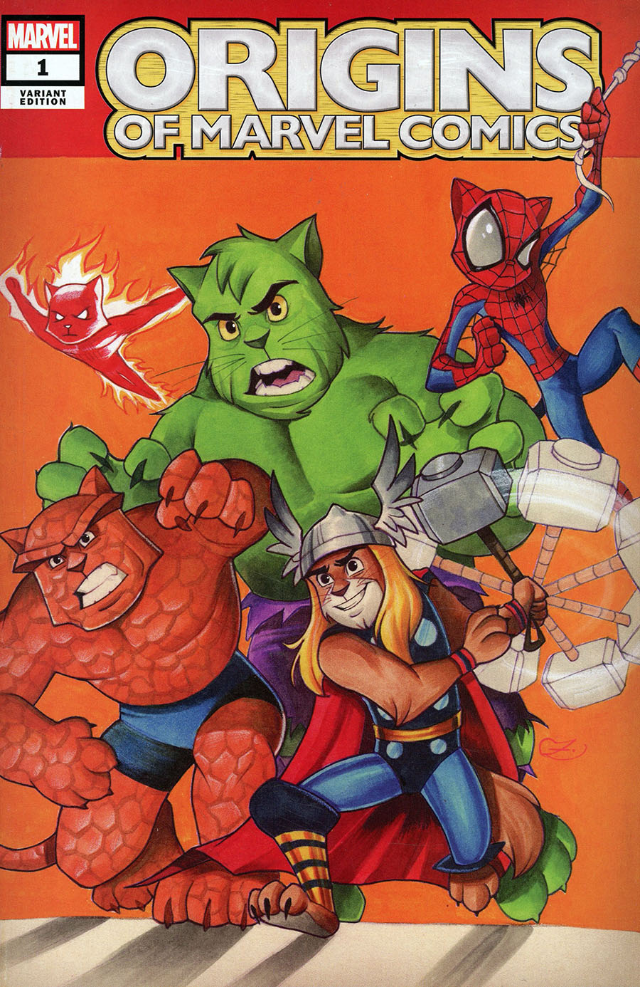 Origins Of Marvel Comics Marvel Tales #1 (One Shot) Cover C Variant Chrissie Zullo Cat Cover