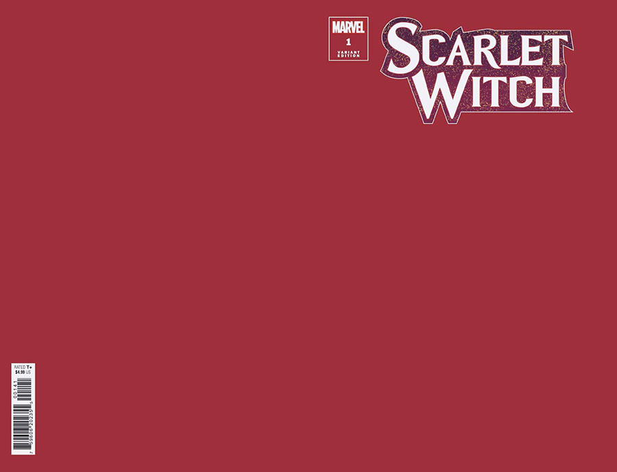 Scarlet Witch Vol 3 #1 Cover G Variant Red Blank Cover