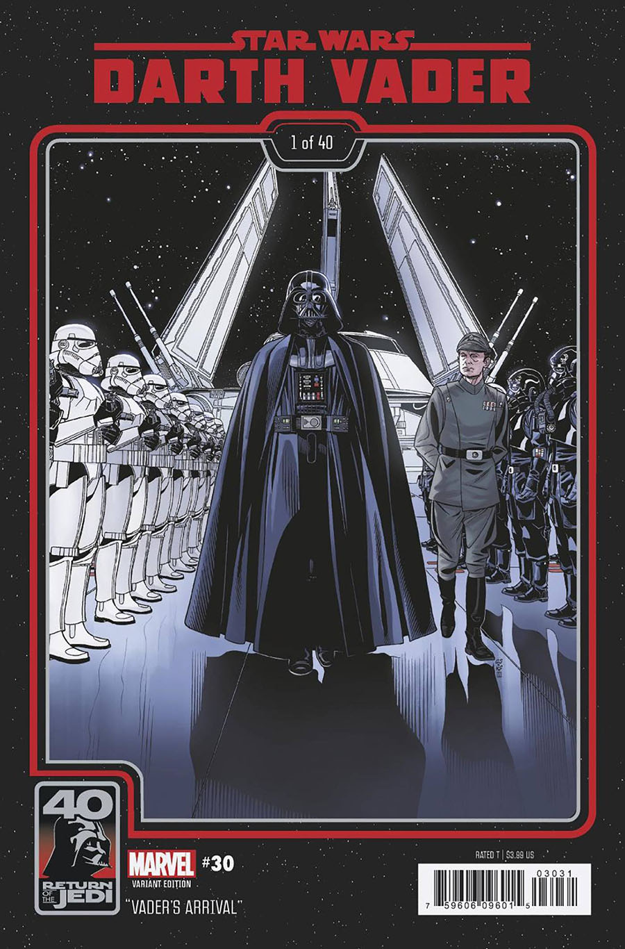Star Wars Darth Vader #30 Cover B Variant Chris Sprouse Return Of The Jedi 40th Anniversary Cover