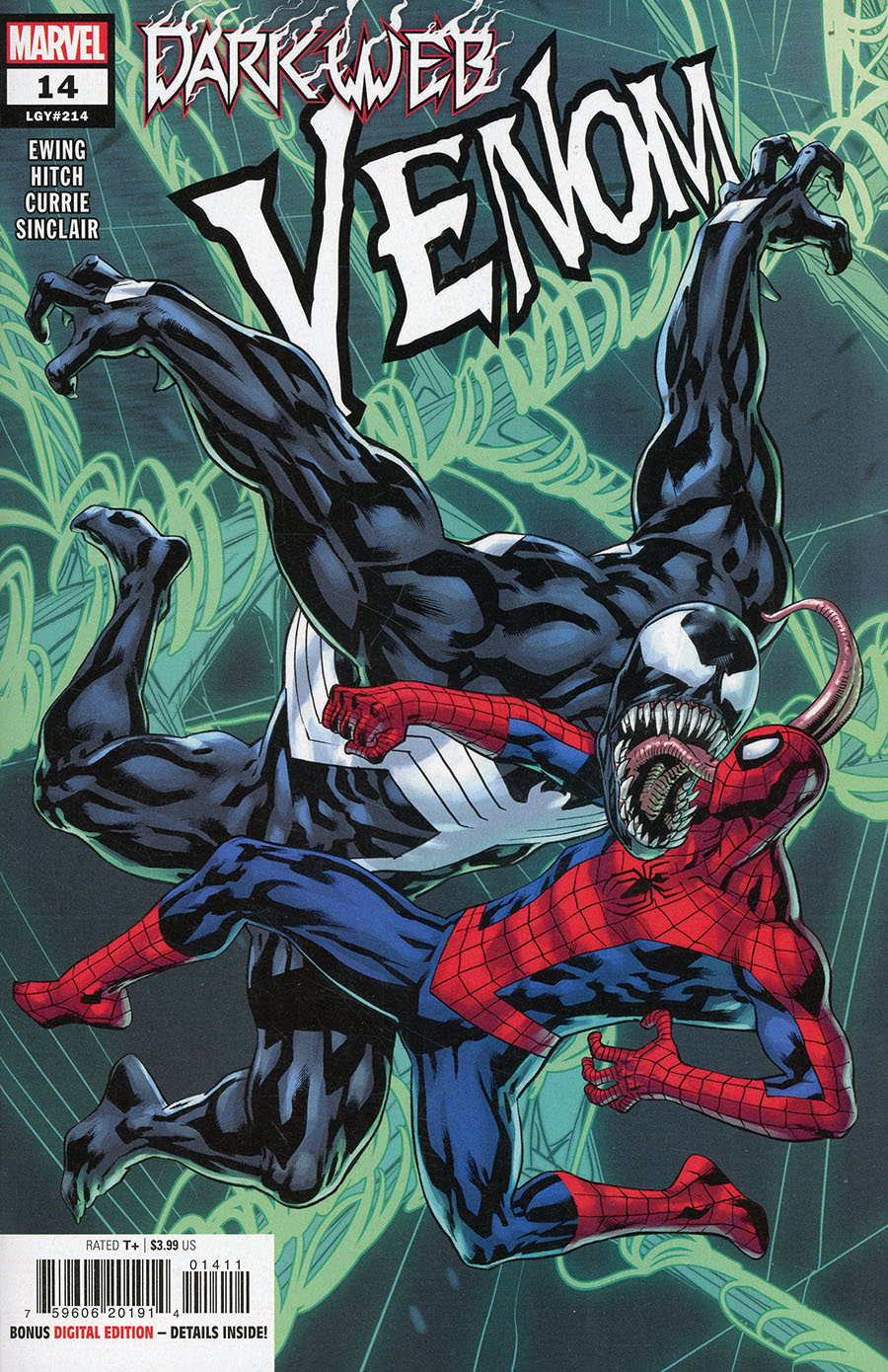 Venom Vol 5 #14 Cover A Regular Bryan Hitch Cover (Dark Web Tie-In)