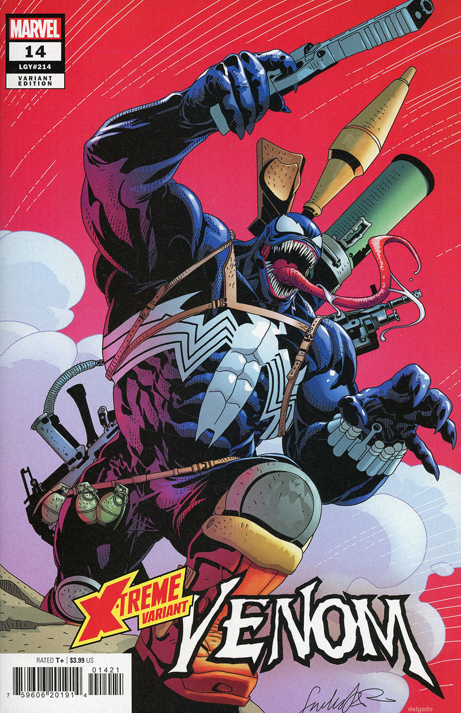 Venom Vol 5 #14 Cover B Variant Salvador Larroca X-Treme Marvel Cover (Dark Web Tie-In)