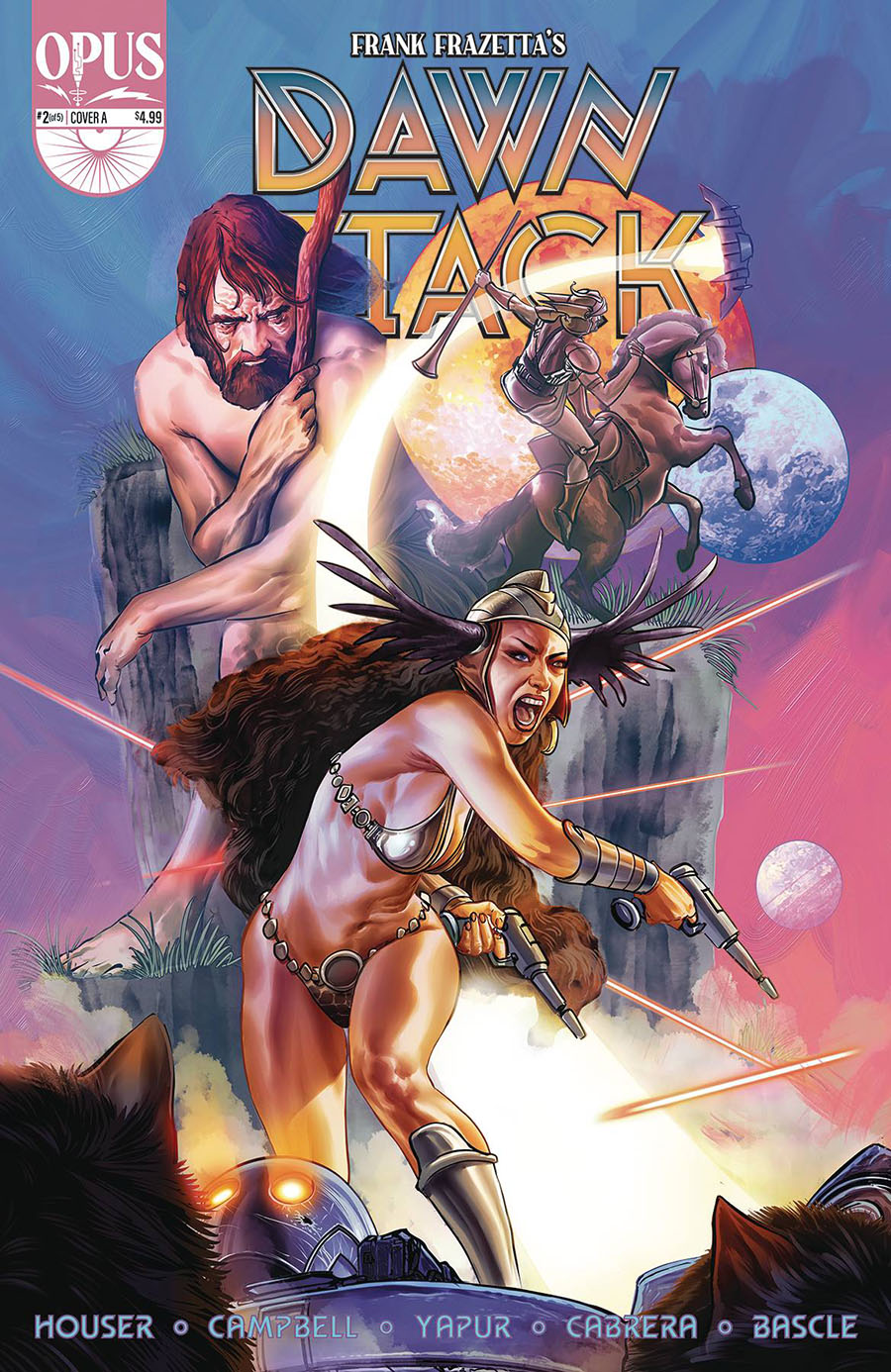 Frank Frazettas Dawn Attack #2 Cover A Regular Diego Yapur & Carlos Cabrera Cover