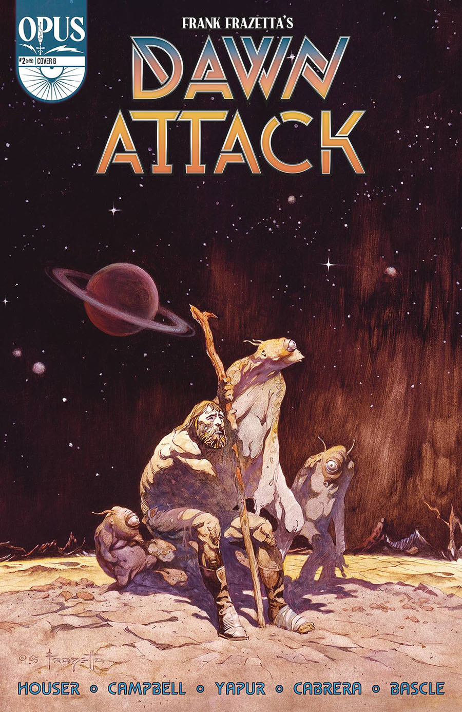 Frank Frazettas Dawn Attack #2 Cover B Variant Frank Frazetta Cover