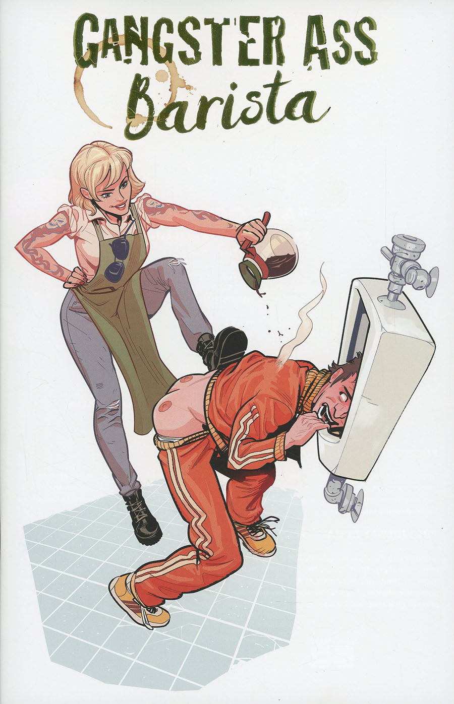 Gangster Ass Barista #2 Cover C Variant Conor Hughes & Fin Cramb Foil Cover