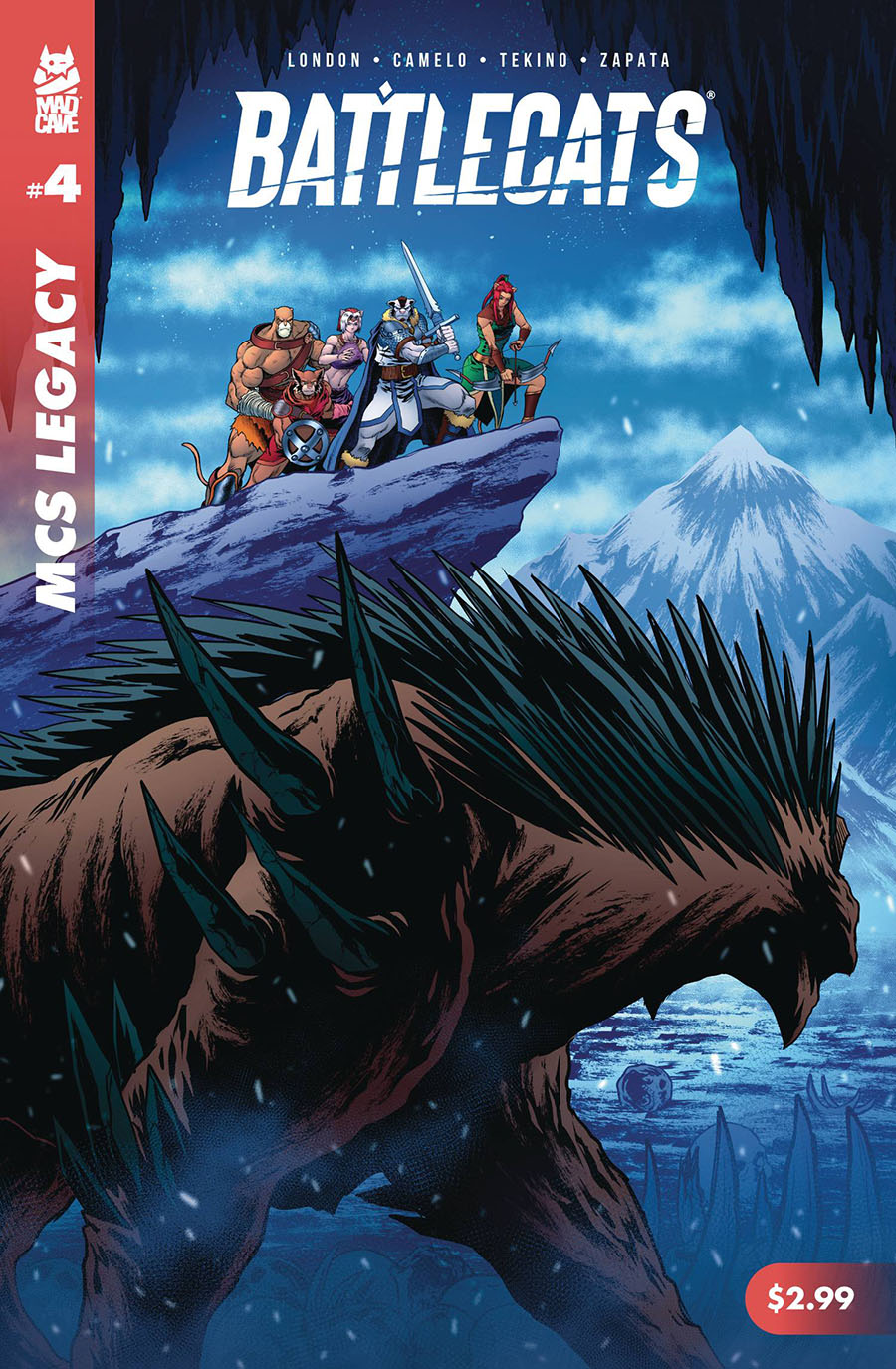 Mad Cave Studios Legacy Battlecats #4 Cover A Regular Michael Camelo Cover