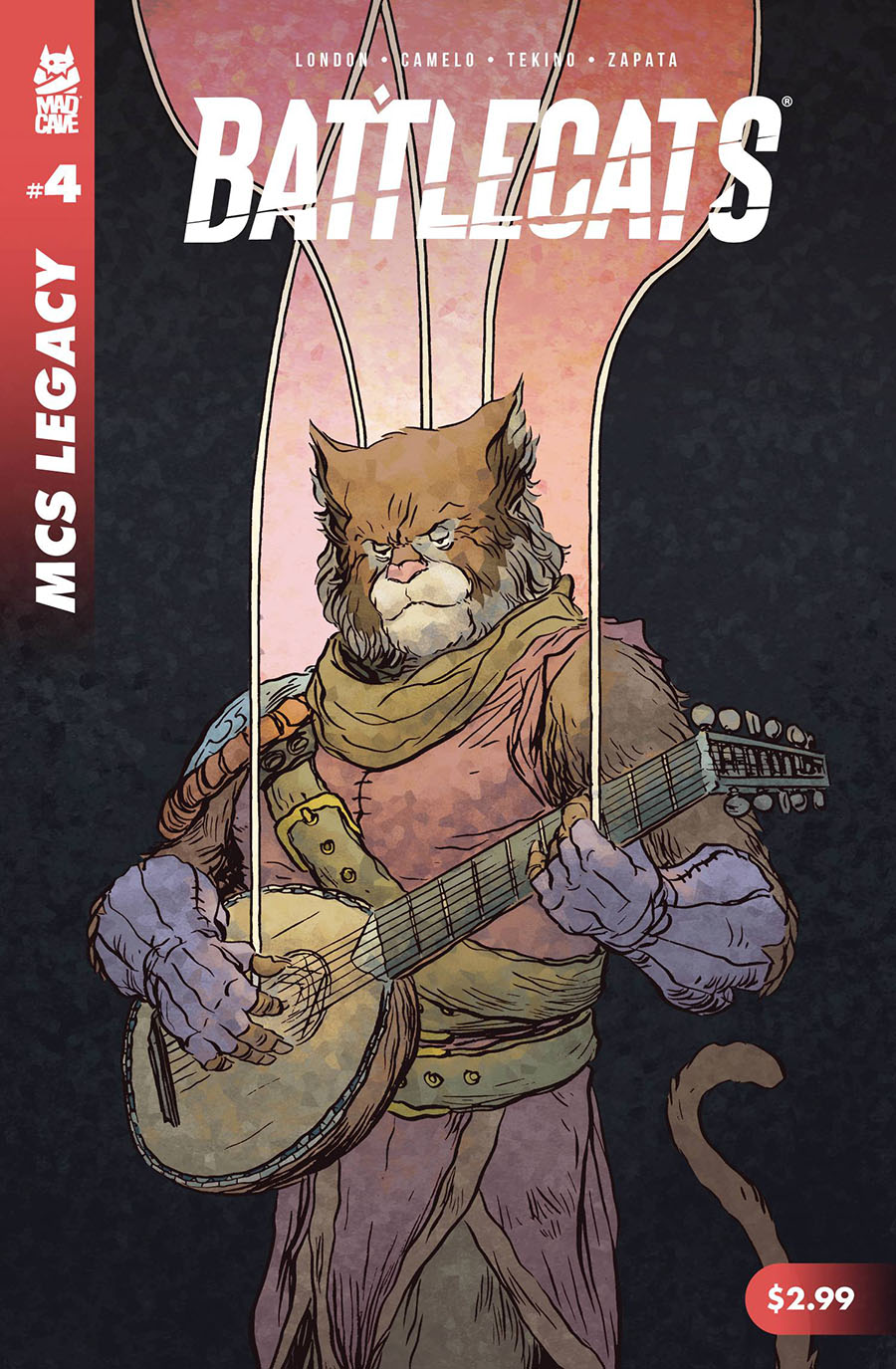 Mad Cave Studios Legacy Battlecats #4 Cover B Variant Jesse Lonergan Cover