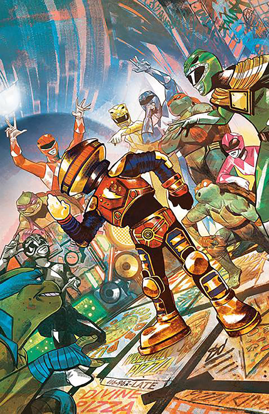 Mighty Morphin Power Rangers Teenage Mutant Ninja Turtles II Pack #1 (Bundle)