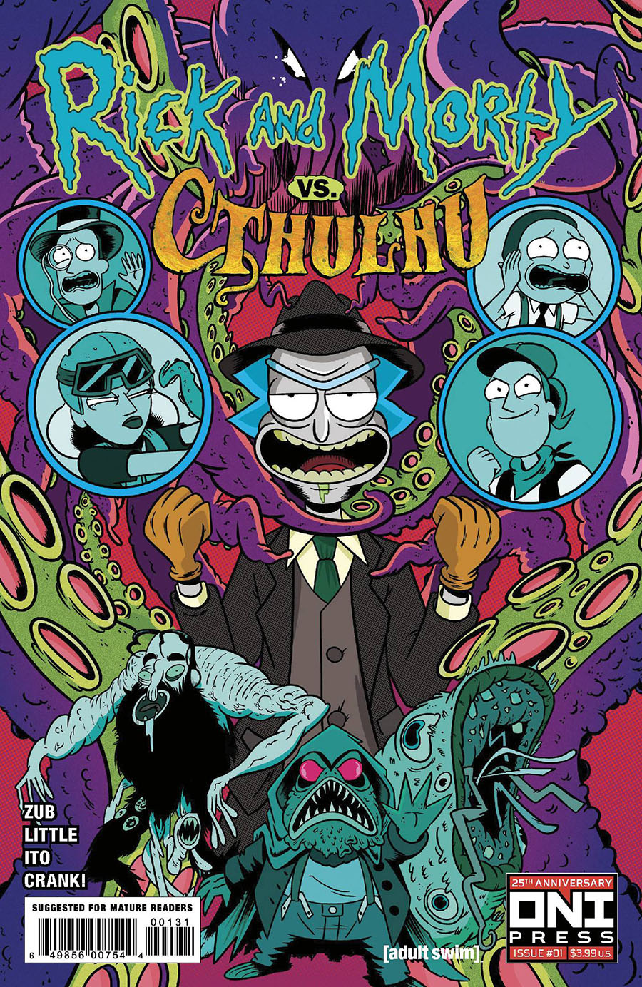 Rick And Morty vs Cthulhu #1 Cover C Variant Marc Ellerby Cover