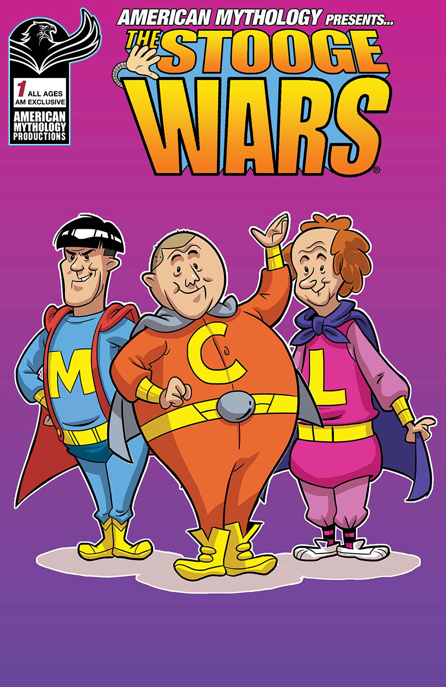 Robonic Stooges Presents Stooge Wars #1 Cover D American Mythology Exclusive Diego Tapie Variant Cover