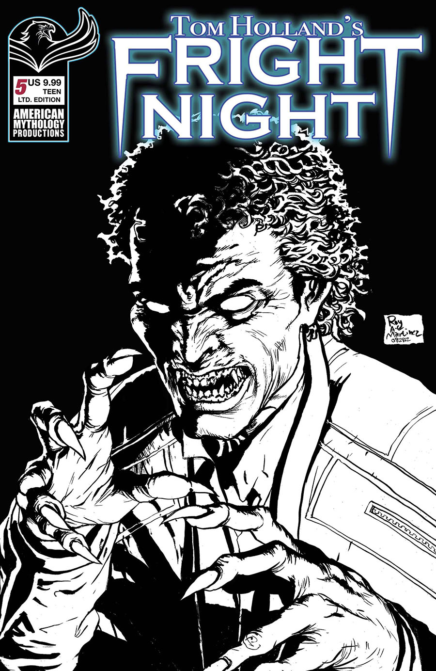 Tom Hollands Fright Night #5 Cover D Limited Edition Roy Allan Martinez Black & White Virgin Cover