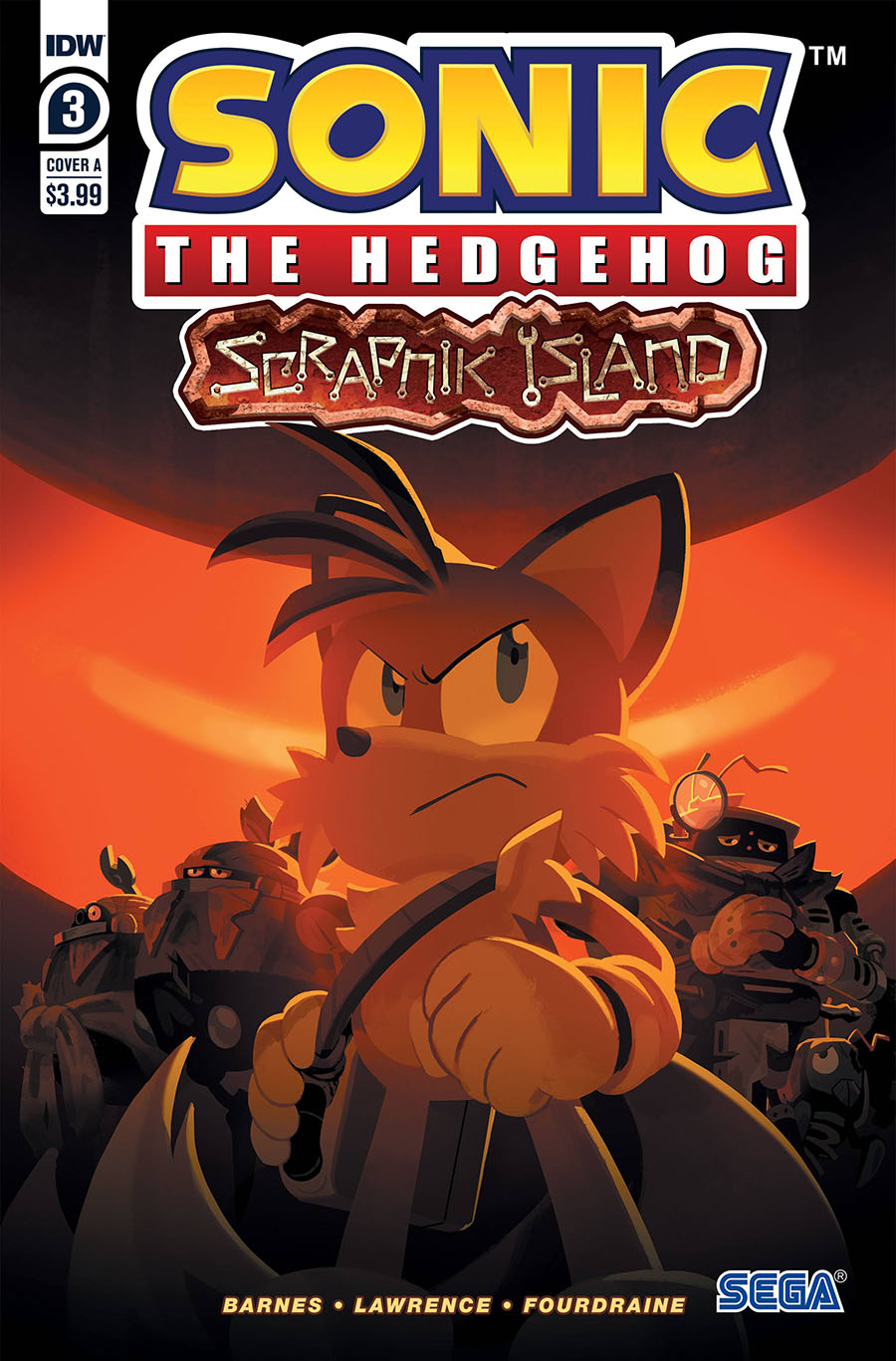 Sonic The Hedgehog Scrapnik Island #3 Cover A Regular Nathalie Fourdraine Cover