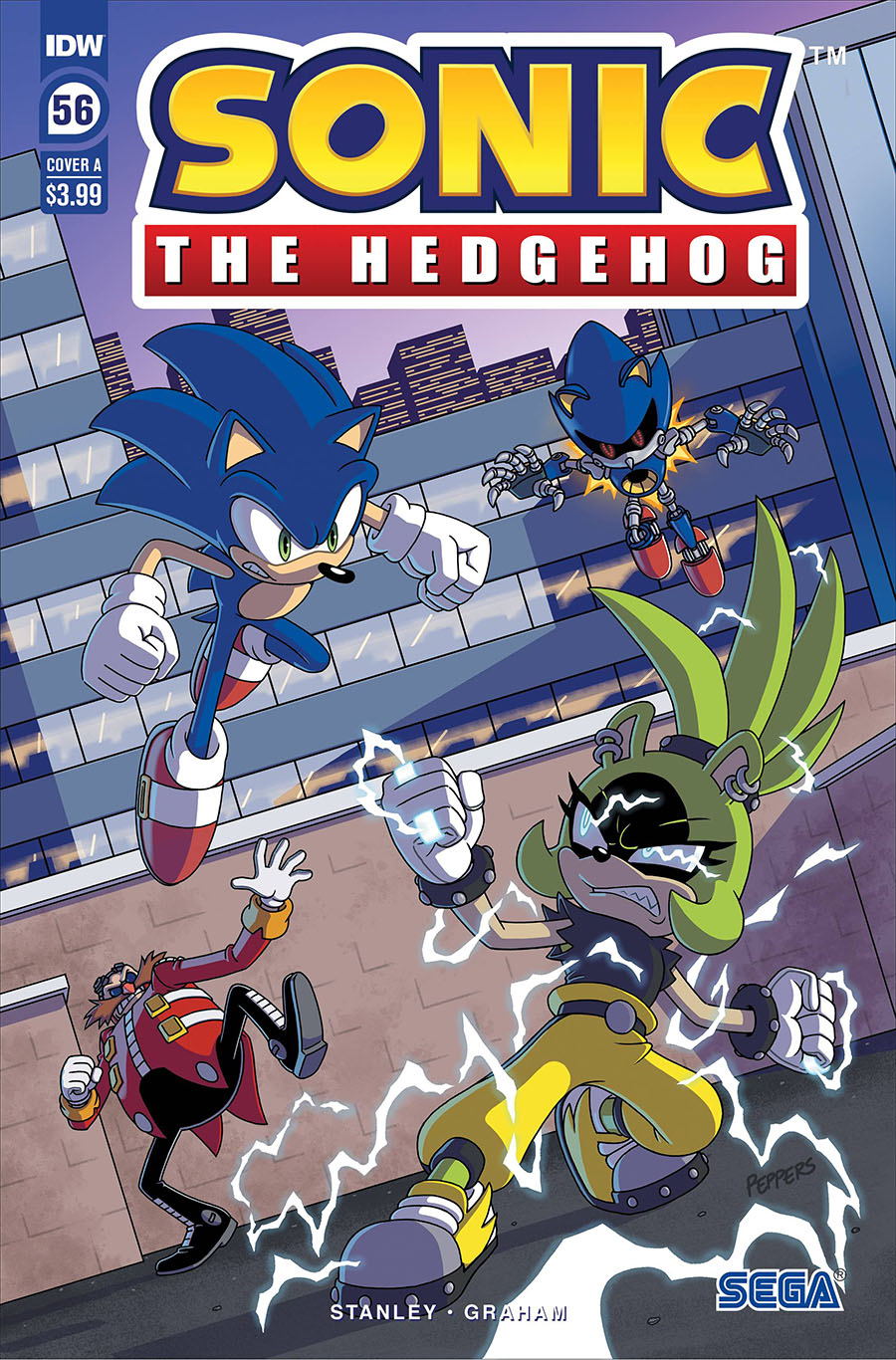 Sonic The Hedgehog Vol 3 #56 Cover A Regular Jamal Peppers Cover