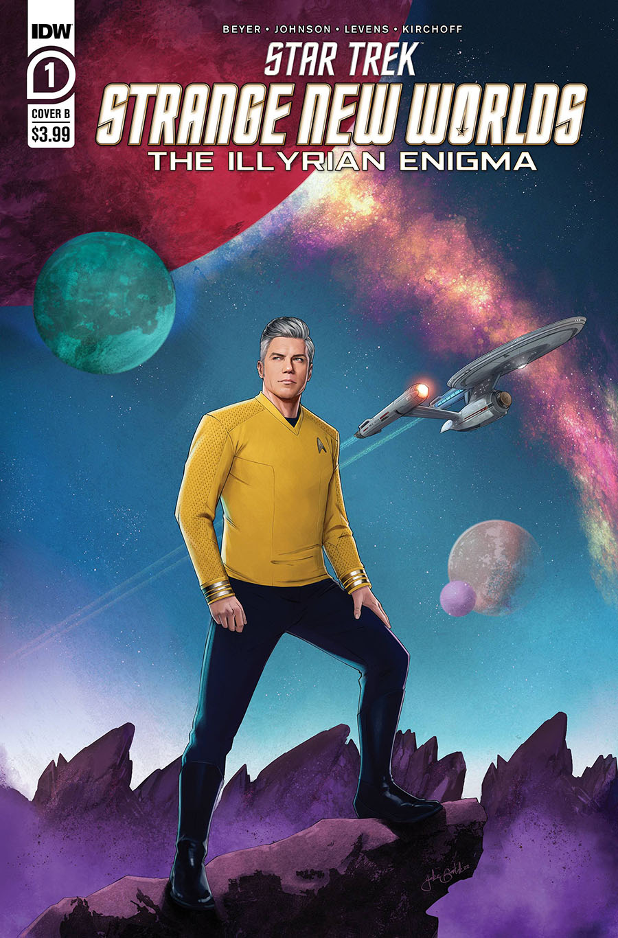 Star Trek Strange New Worlds Illyrian Enigma #1 Cover B Variant Jake Bartok Cover