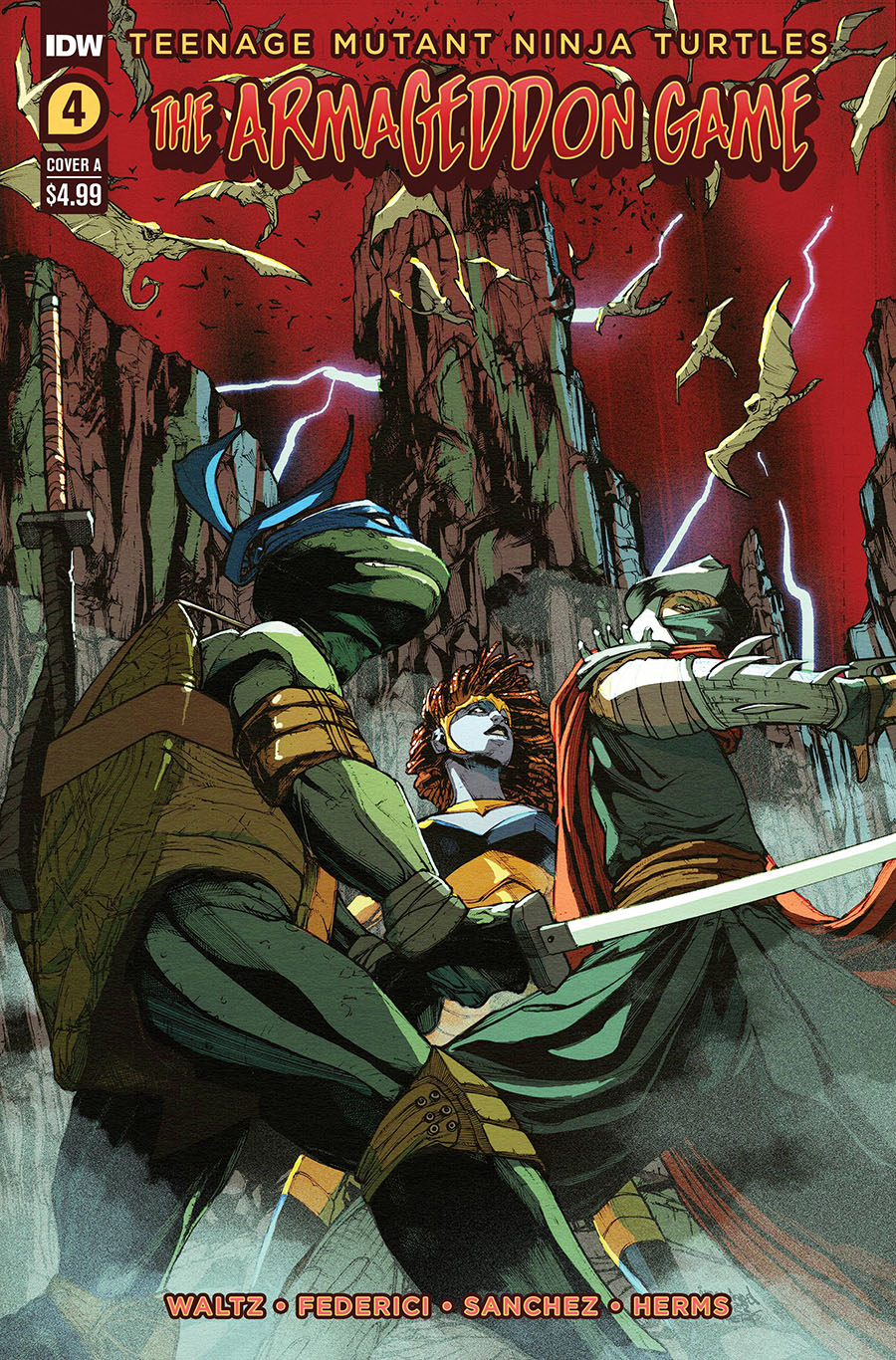 Teenage Mutant Ninja Turtles Armageddon Game #4 Cover A Regular Alex Sanchez Cover