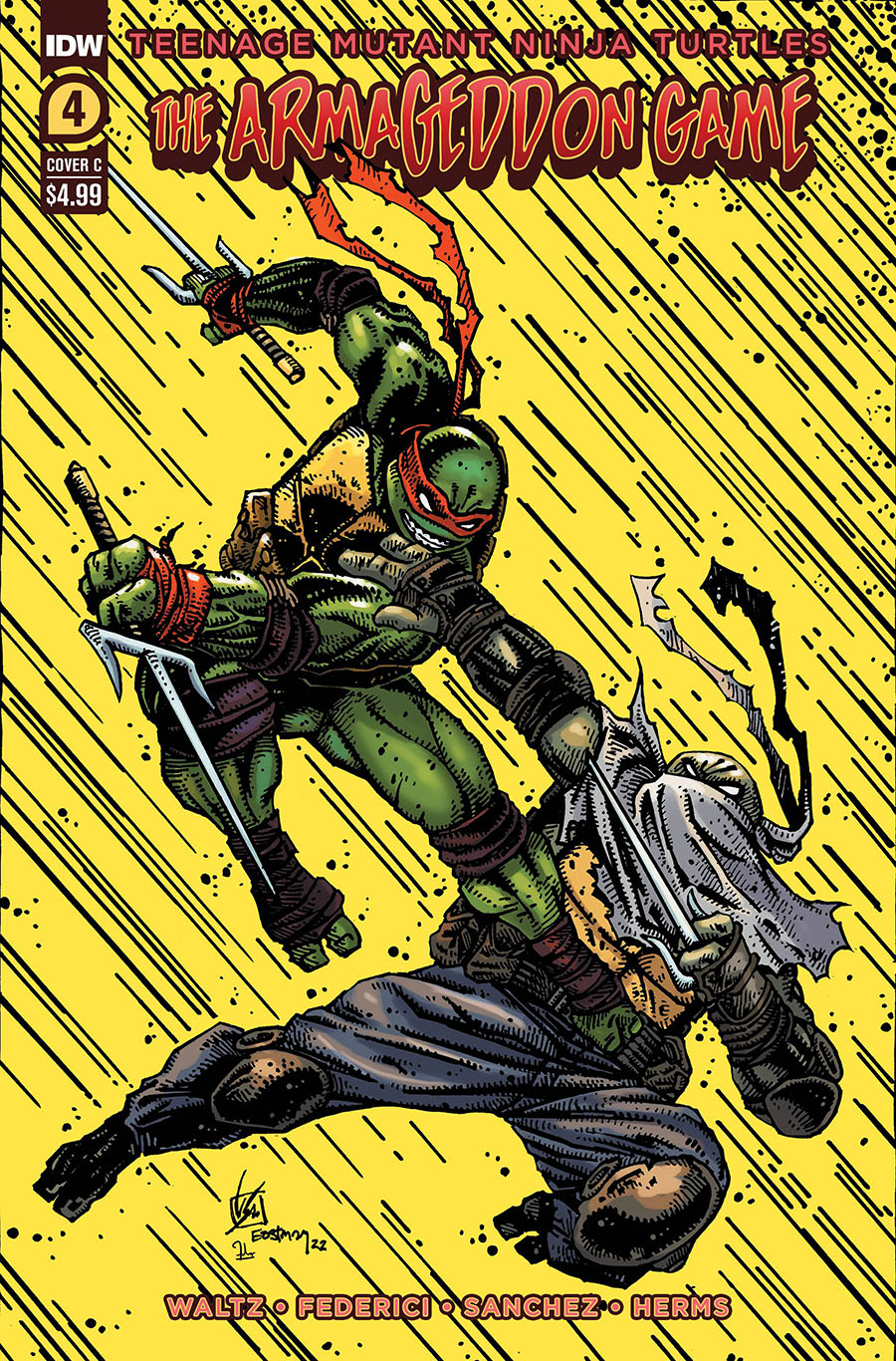 Teenage Mutant Ninja Turtles Armageddon Game #4 Cover C Variant Kevin Eastman Cover