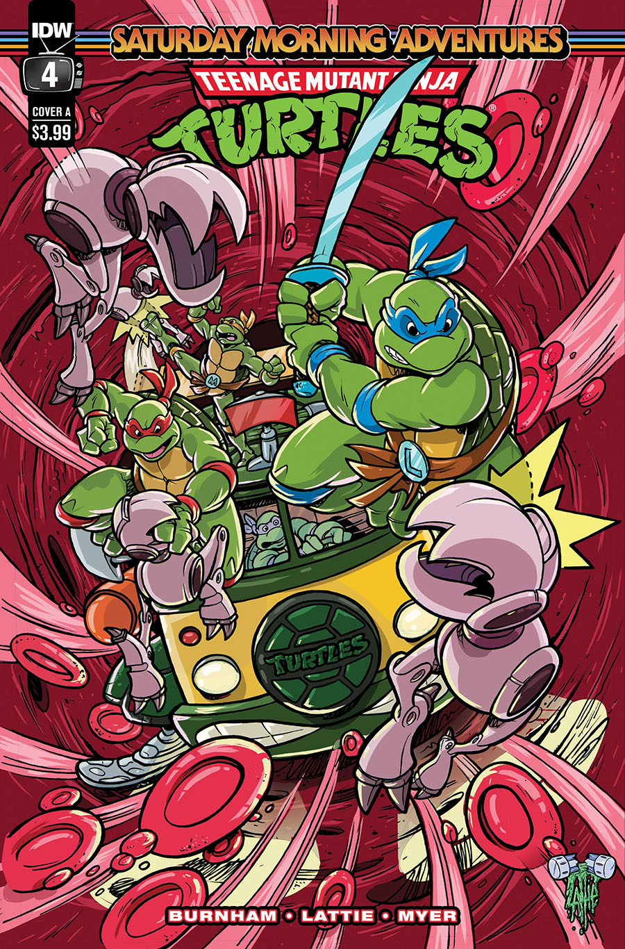Teenage Mutant Ninja Turtles Saturday Morning Adventures #4 Cover A Regular Tim Lattie Cover