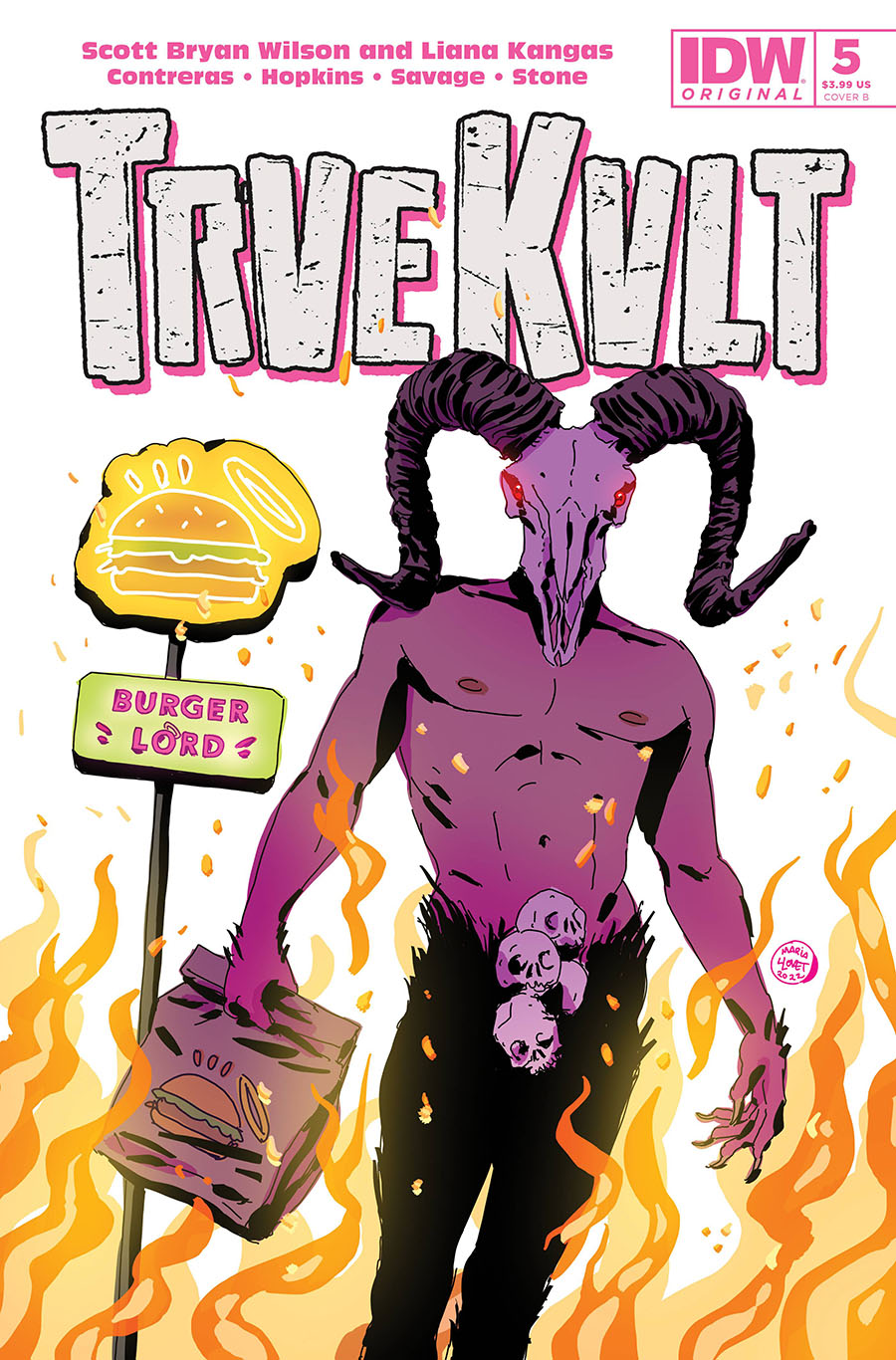 Trve Kvlt #5 Cover B Variant Maria Llovet Cover